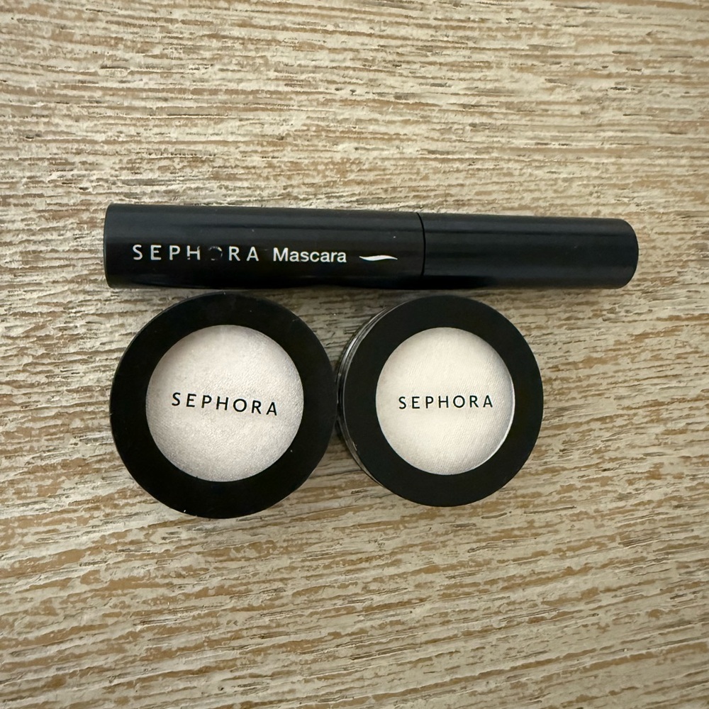 Sephora Black Mascara and 2 Eyeshadow